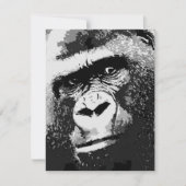 Invitations Pop Art Gorilla (Devant)