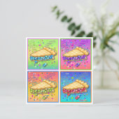 Invitations - Pop Art Pièce de tarte (Debout devant)