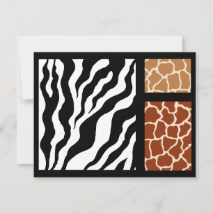 Invitations posters de animaux