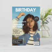 Invitations pour 16e anniversaire pour sa couvertu (Debout devant)