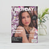 Invitations pour 18e anniversaire pour sa couvertu (Debout devant)