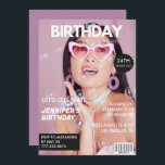 Invitations pour 24e anniversaire pour son Magazin<br><div class="desc">Invitations de 24e anniversaire pour sa photo de couverture de magazine</div>