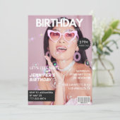 Invitations pour 27e anniversaire pour son Magazin (Debout devant)