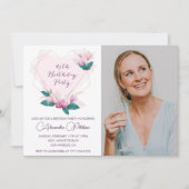 Invitations pour 45e anniversaire Elegant Boho Pho (Devant)