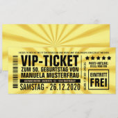 Invitations pour 50e anniversaire (“VIP”) (Devant / Derrière)