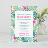 Invitations pour 97e anniversaire Hibiscus Hawaii  (Debout devant)
