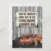 Invitations pour barbecue d'été (Devant)