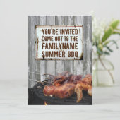 Invitations pour barbecue d'été (Debout devant)