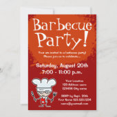 Invitations pour barbecue| invitations barbecue (Devant)