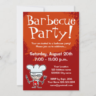 Invitations pour barbecue invitations barbecue