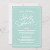 Invitations pour bébé Fancy (Devant)