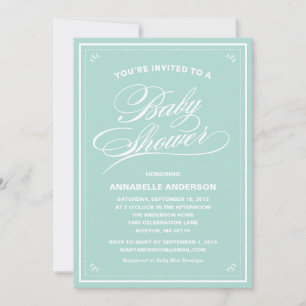 Invitations pour bébé Fancy