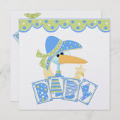 Invitations pour bébés (Devant / Derrière)