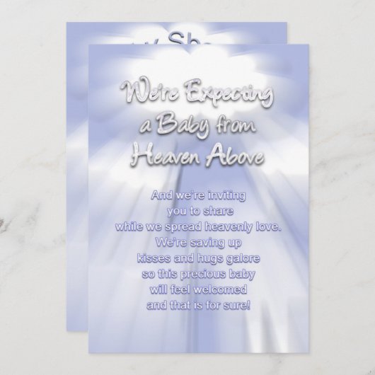 Invitations pour bébés - paradisiaque (Devant / Derrière)