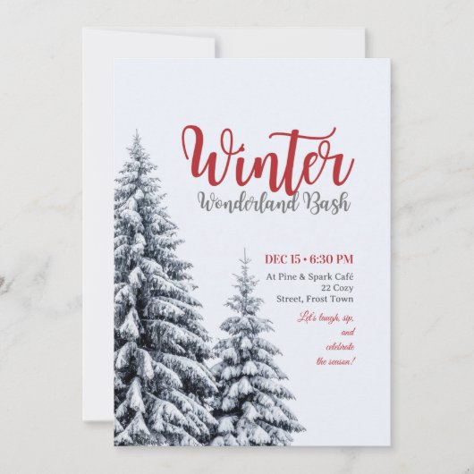 invitations pour dîner de répétition de merveilleu (Devant)