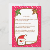 Invitations pour échange de cookies de vacances su (Dos)