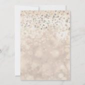 Invitations pour fête avec paillettes et confettis (Dos)