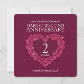 invitations pour fête d'anniversaire de mariage de (Devant)
