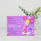 Invitations pour fêtes d'anniversaire de pom-pom g (Debout devant)