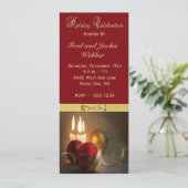 Invitations pour fêtes de Noël ou de Noël (Debout devant)