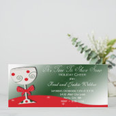 Invitations pour fêtes de Noël ou de Noël (Debout devant)