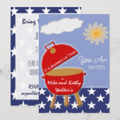 Invitations pour fêtes d'été (Devant / Derrière)