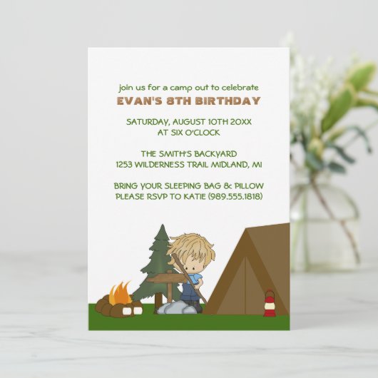 Invitations pour la fête d'anniversaire (Debout devant)