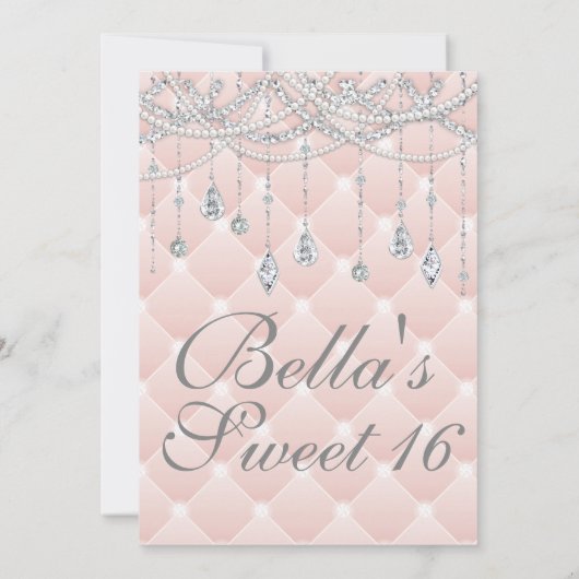 Invitations pour la fête d'anniversaire de Diamond (Dos)