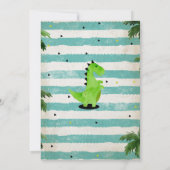 Invitations pour la fête d'anniversaire de Dinosau (Dos)