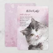 Invitations pour la fête d'anniversaire de Kitty C (Devant / Derrière)