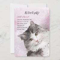 Invitations pour la fête d'anniversaire de Kitty C
