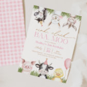 Invitations pour la fête d'anniversaire de la ferm