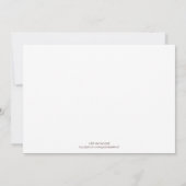 Invitations pour la fête d'anniversaire de la fill (Dos)