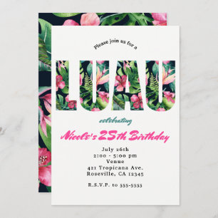 Invitations pour la fête d'anniversaire de la Flor