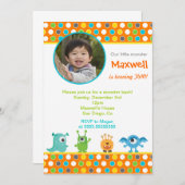 Invitations pour la fête d'anniversaire de la peti (Devant / Derrière)