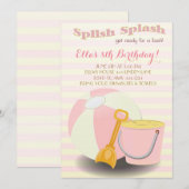 Invitations pour la fête d'anniversaire de la pisc (Devant / Derrière)
