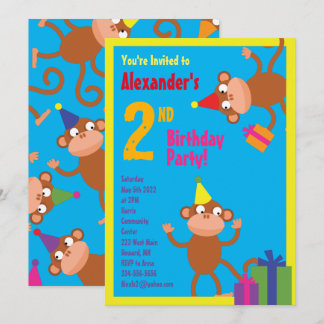 Invitations pour la fête d'anniversaire de l'anima