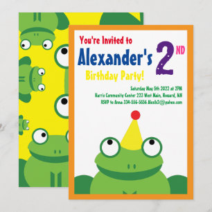 Invitations pour la fête d'anniversaire de l'anima