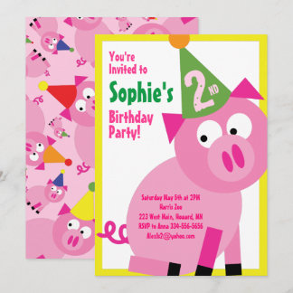 Invitations pour la fête d'anniversaire de l'anima