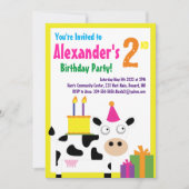 Invitations pour la fête d'anniversaire de l'anima (Devant)