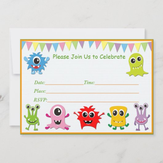 Invitations pour la fête d'anniversaire de Little (Devant)