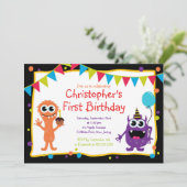 Invitations pour la fête d'anniversaire de mignonn (Debout devant)
