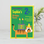 Invitations pour la fête d'anniversaire de Tiger A (Debout devant)