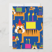 Invitations pour la fête d'anniversaire de Tiger A (Dos)