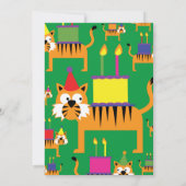 Invitations pour la fête d'anniversaire de Tiger A (Dos)