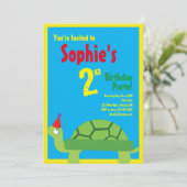 Invitations pour la fête d'anniversaire de Turtle  (Debout devant)