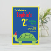 Invitations pour la fête d'anniversaire de Turtle  (Debout devant)