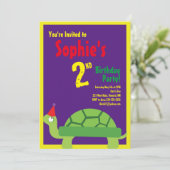 Invitations pour la fête d'anniversaire de Turtle  (Debout devant)