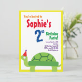 Invitations pour la fête d'anniversaire de Turtle (Debout devant)