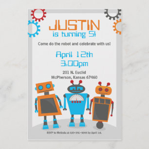 Invitations pour la fête d'anniversaire des enfant